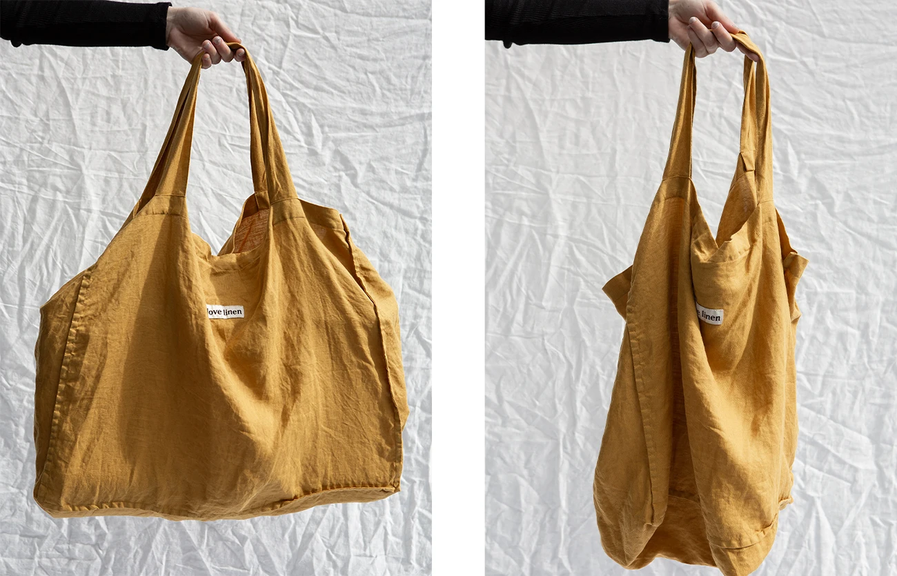 PERSONALISED YELLOW ORGANIC COTTON CANVAS TOTE BAG