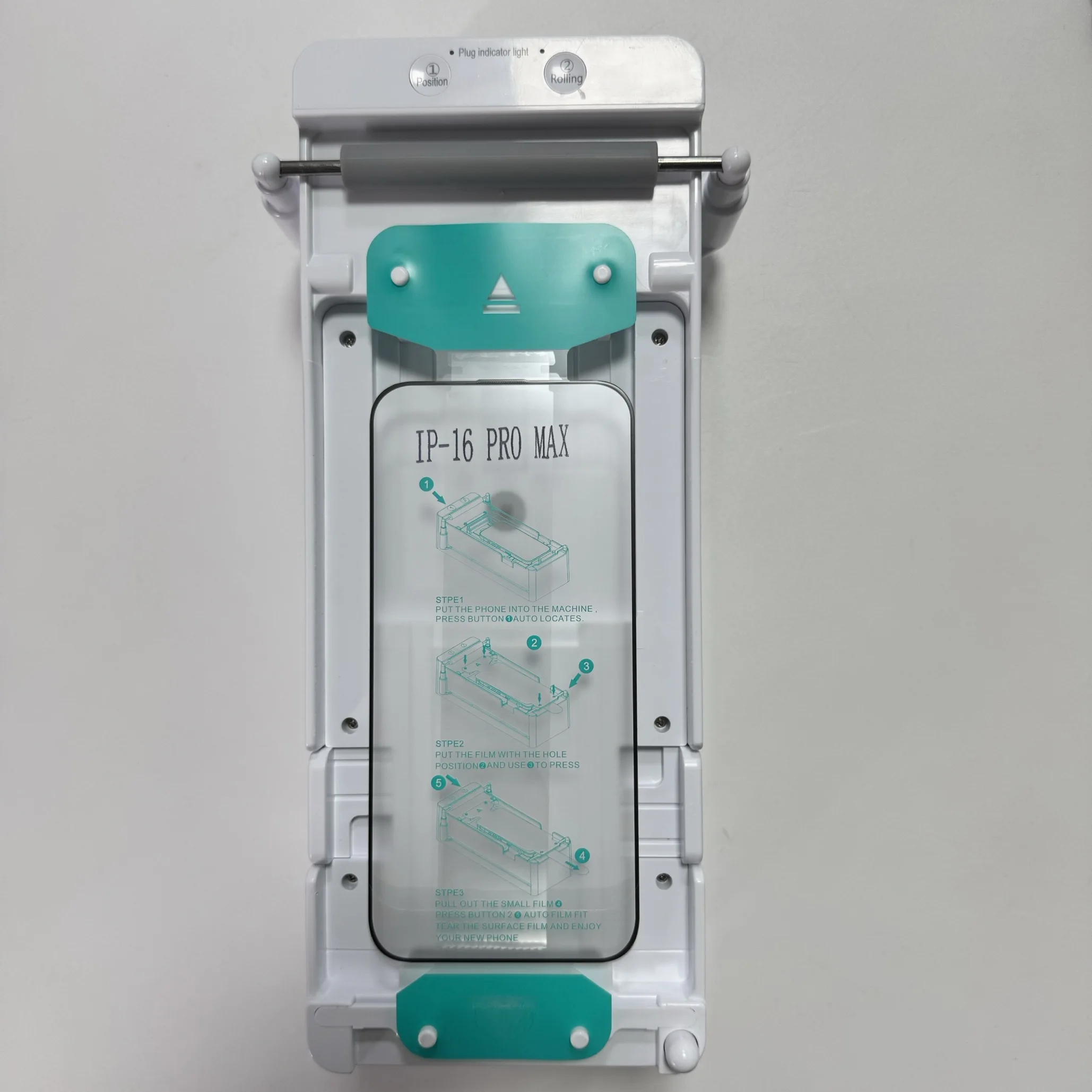 Self-service vending kiosk in mall corridor with touchscreen interface and phone cradle