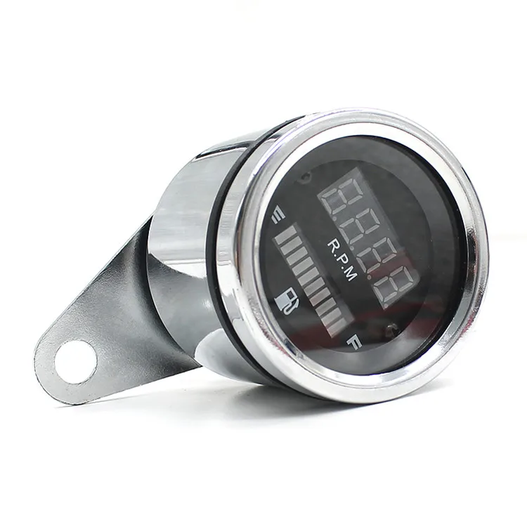 Waterproof Bike Meter Tachometer Rpm Oil Level Motorcycle Fuel Gauge ...