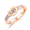 China Factory Value Souvenirs Customised Diamond Stretch Wedding Solid Gold Ring