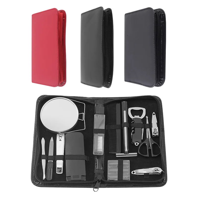 product hot sale nail care tool beauty set mens personal care tool set men travel manicure set-3