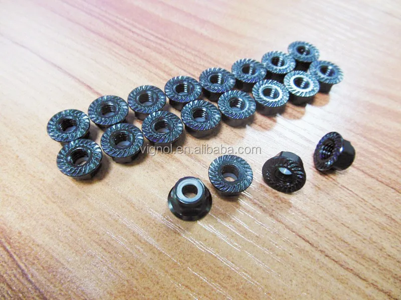 M5 Serrated locknuts 