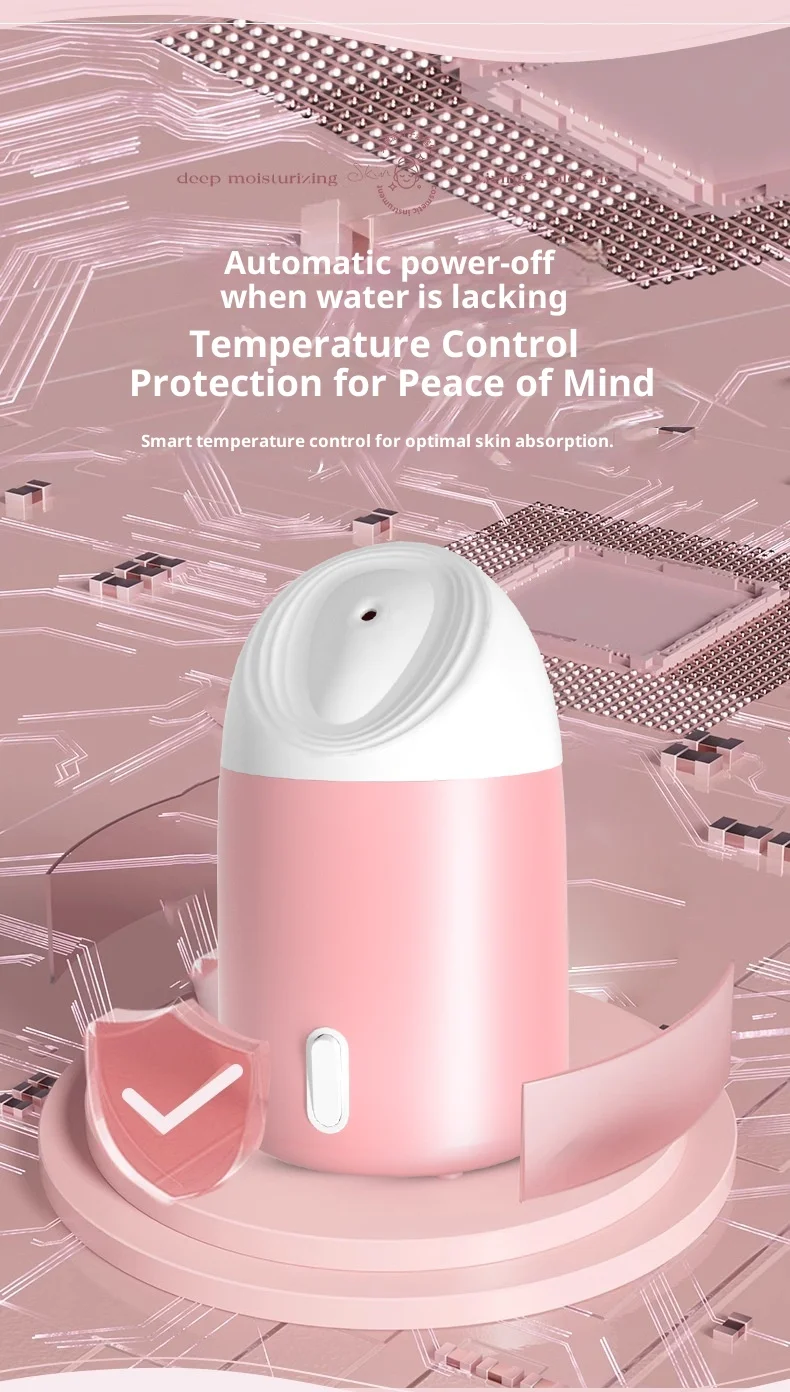 Portable hydrating facial steamer