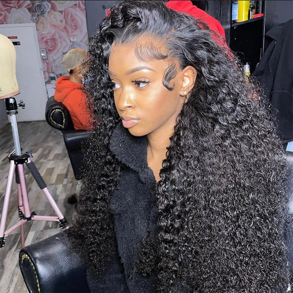 20” 100% HUMAN BRAZILIAN WATER WAVE LACE FRONT WIG Best Water Wave 13*4 Lace Front Wigs Brazilian Human Hair  main image 3