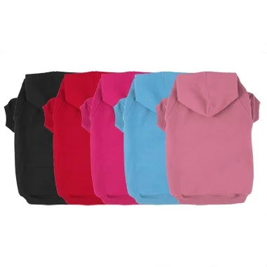 Wholesale Cotton Custom Dog Clothes Colorful Blank Dog Hoodie Sweater