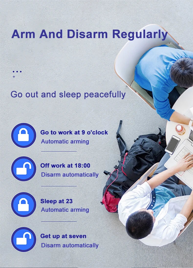 IOS Android App wireless gsm home security alarm system anti theft anti lost BL-6600