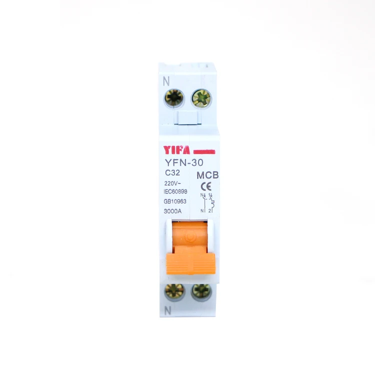 YIFA YFN-32 (dpn) series high breaking wenzhou yueqing electric C6 C10 C16 C20 C25 C32 MCB miniature circuit breaker