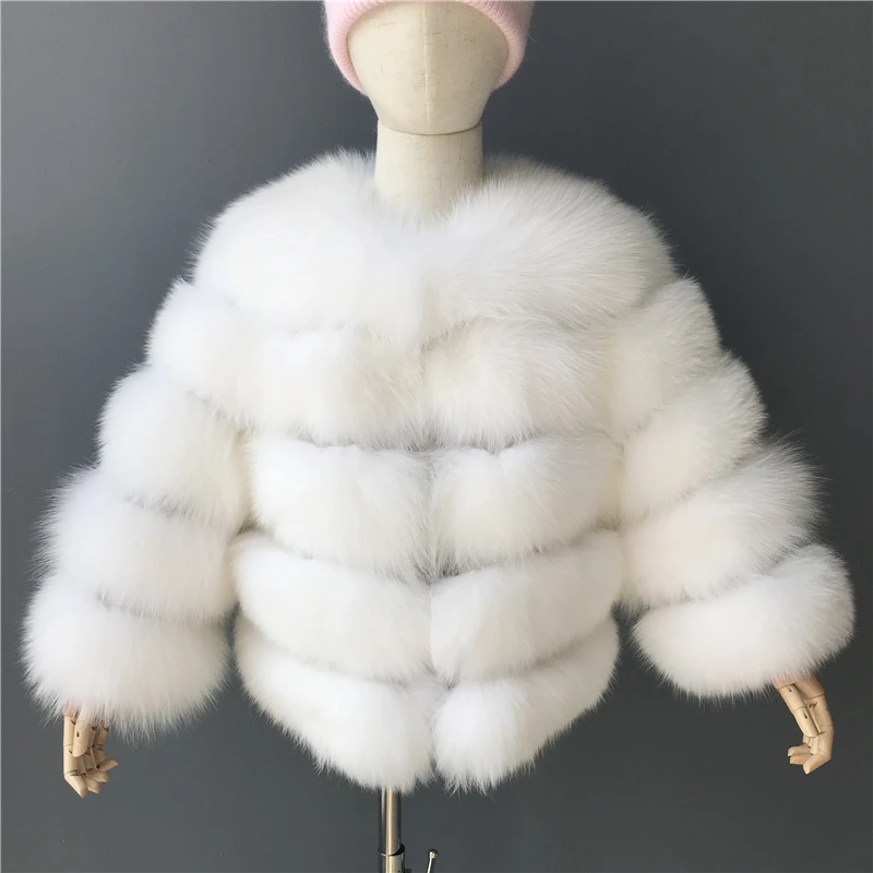 High Quality Kid Fox Fur Jacket Winter Warm Fur Coat Girls Custom Kids ...