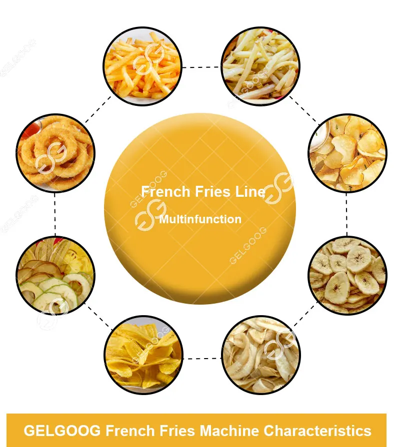Sweet Potato Chips Processing Machinery Potato Crisp Making Machine
