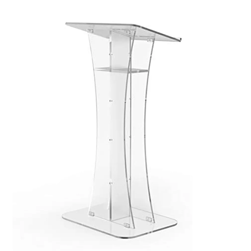 Stylish Acrylic Pulpit Lectern Stand Platform Display With Led - Buy ...