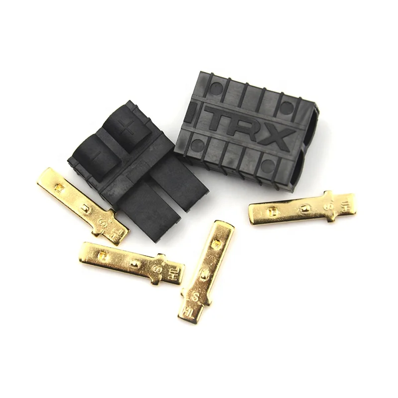 High Current 150a Trx Connector Traxxas Gold Plated Female Male Plug With Cover Shell For Rc Car 3389