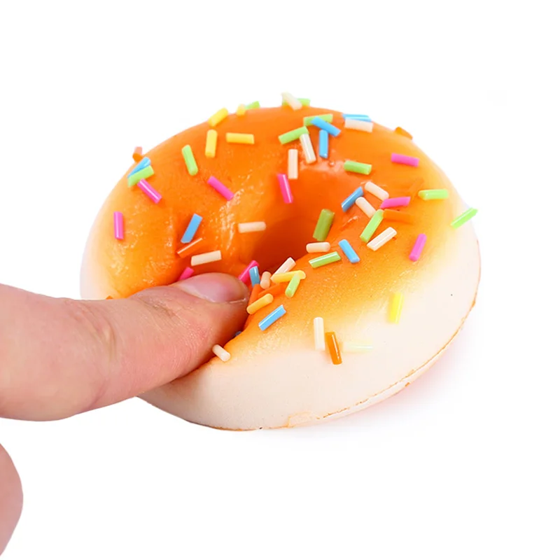 日本mochi 小缓慢上升 pu 泡沫甜甜圈挤压湿玩具与钥匙扣