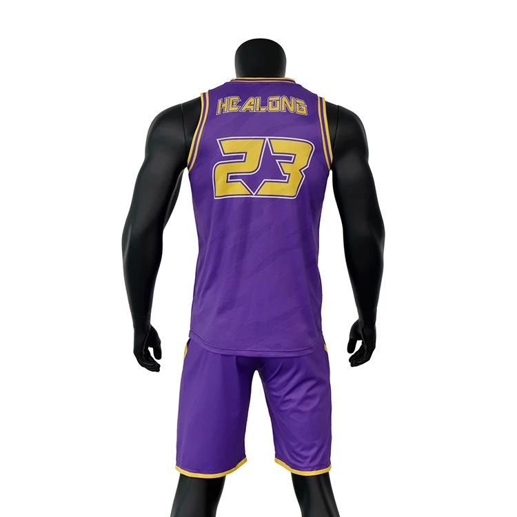 Source Custom Sublimation Basketball Jersey Best Design Purple Mesh Team Basketball  Jersey on m.