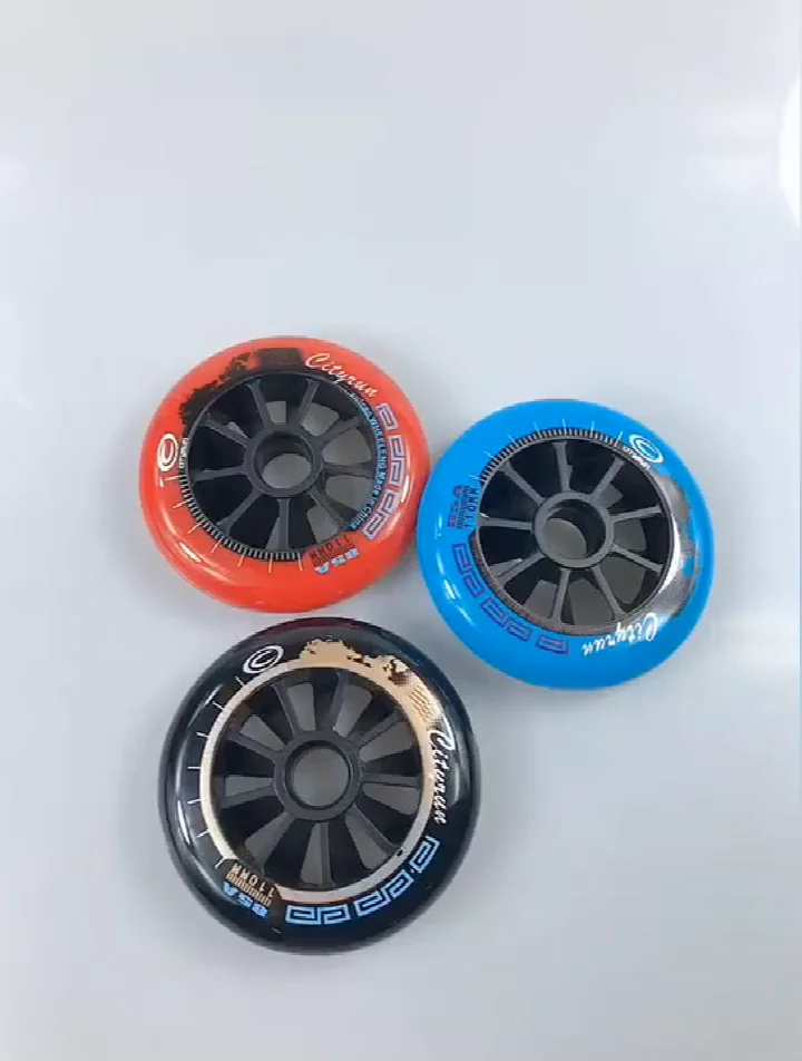 ANWEALTH 2 Pcs/3 Pack 90 Mm 100 Mm 110 Mm 125 Mm Speed Inline Skate Wheels Roller Skating Wheels Outdoor Indoor Professional Training 85A Road Bike With ABEC 9 Bearings