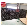 High quality Black Agate stone Mosaic panel semi precious gem stone Countertop slab wall tile