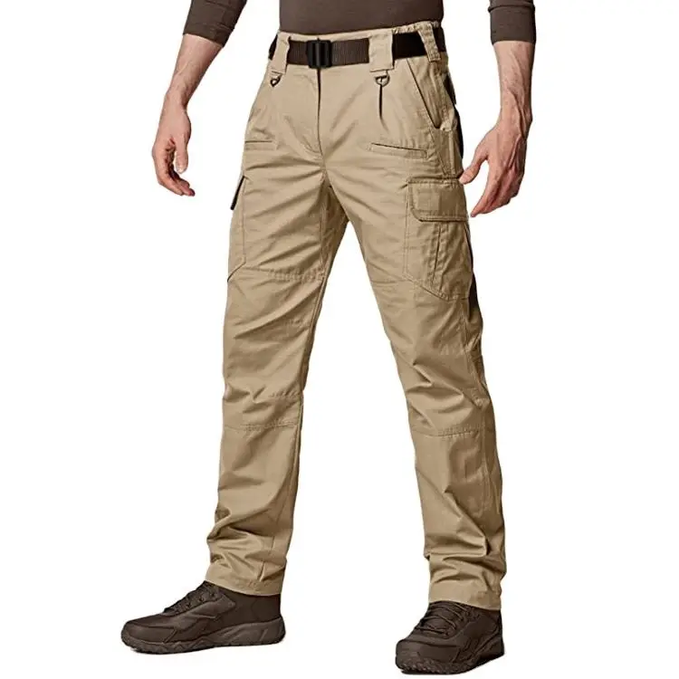 Heavy Duty Cargo Pants Mens Work Wear Trousers Construction Safety ...