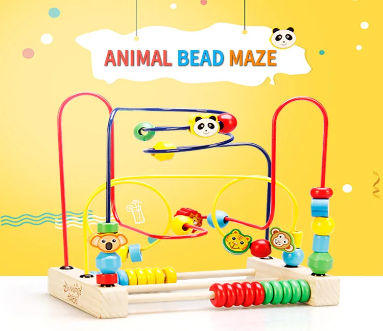 Animal Bead Maze Kids Toys Toy Preschool Eductional Toys Montesorri