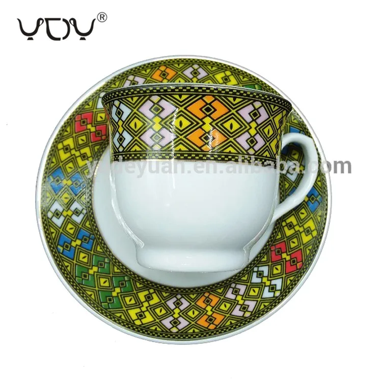 Ydy Ceramic Classic Sheba Art Eritrean Ethiopian Coffee Cup Set Buy