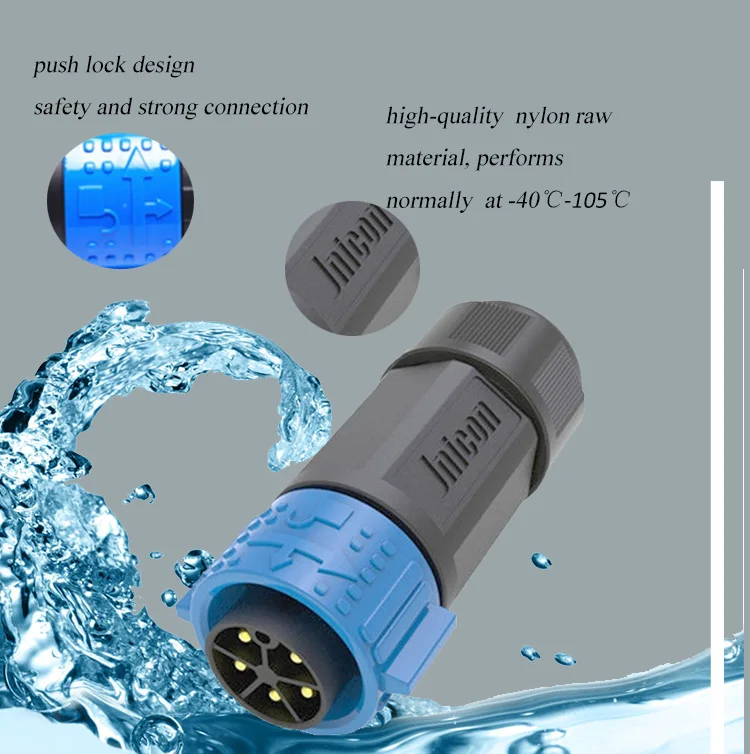 Jnicon M25 2 3 4 5 39 220 Pin Ip67 Waterproof Power Signal Connector For Led Display Buy 1363