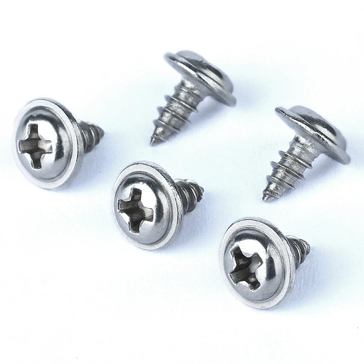
DIN968 ST3.5 Cross Recessed Round Washer Head Tapping Screws A2-70 