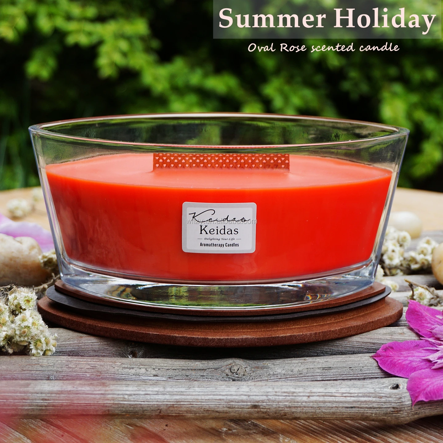 Luxury Oval Scented Candle With Wood Lids Buy Scented Candle,Woodwick