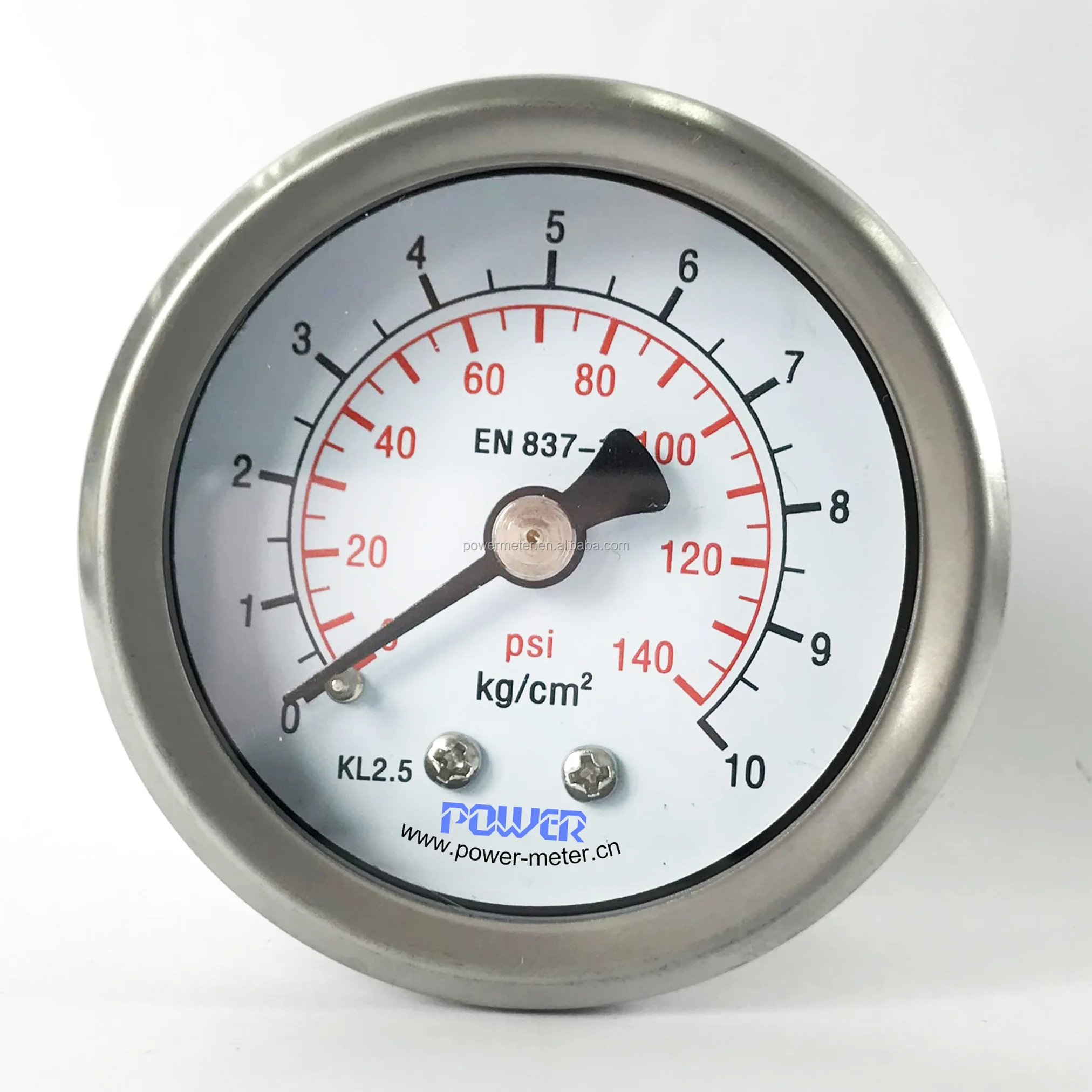 50mm 2inch dial size 10kg/cm2 140psi pressure