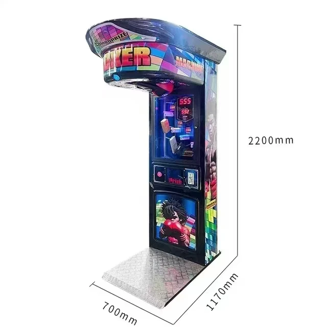 Hot Sale Amusement Park Boxing Machine Indoor Sport Big Punch Coin Operated Boxing Game Machine Boxing Punch Machine factory