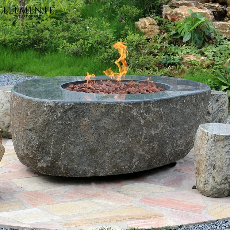 Elementi Propane Natural Stone Bowl Garden Fire Pit Outdoor With Lava Rock Buy Stone Bowl Fire Pit Stone Fire Bowls Outdoor Stone Fire Bowl Product On Alibaba Com