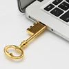 Elegant Chinese Style Brass Retro Custom USB Flash encient key usb memory stick silver gold metal U disk 8gb