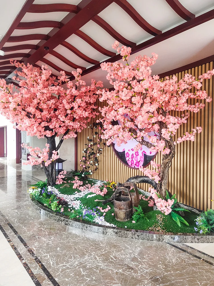 K01203 Artificial Sakura Trees Cherry Blossoms 3ft 5ft 3d Led White Outdoor Japanese Faux Cherry