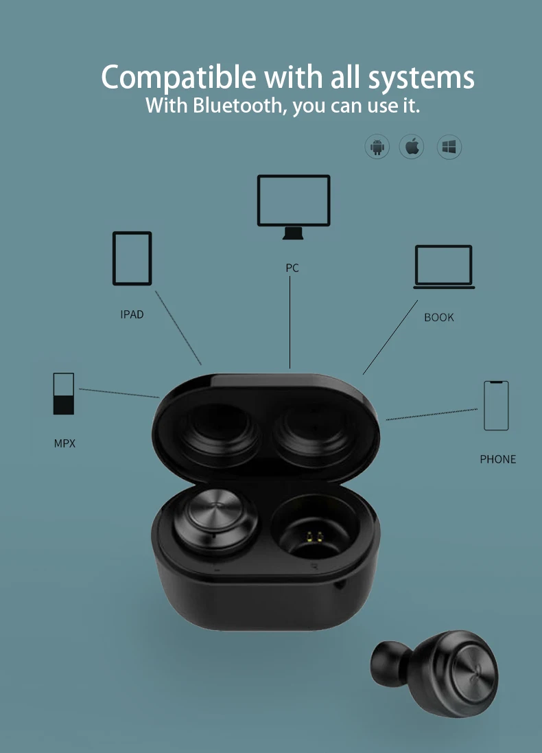 2019 Wholesale Cheapest Price Sport True Wireless Stereo earphone A6 Mini TWS BT 5.0 Dual Earbuds - ANKUX.COM