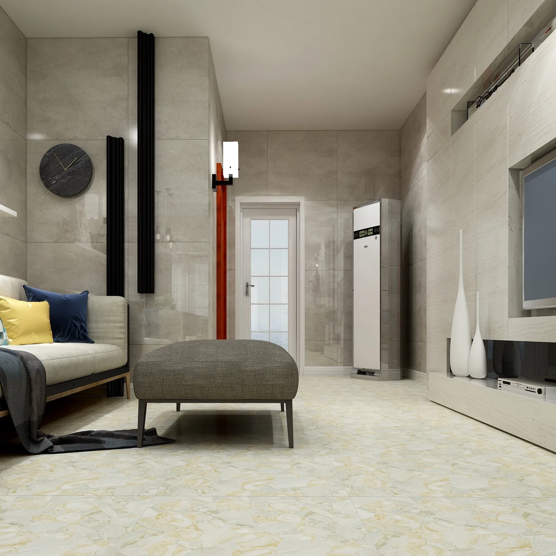 one 60x60 米色质朴的釉面瓷 porcelanato 混凝土砖 - buy 混凝土瓷砖