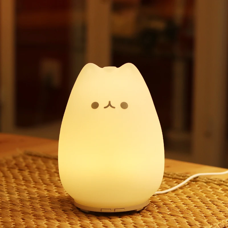 Plastic 120ml mini small portable night light table lamp with colored lights