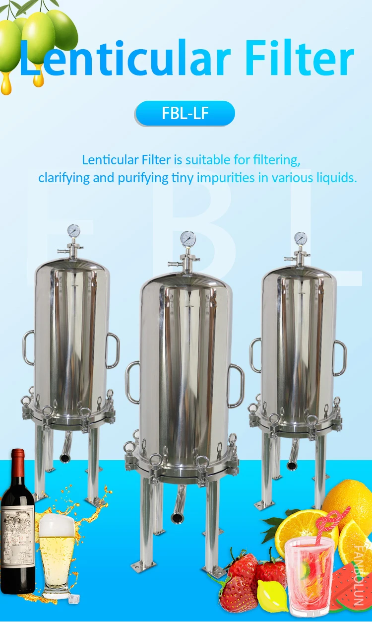 Factory Price Lenticular Filter Housing For Chemical Factory