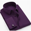 /product-detail/men-s-french-cufflinks-dress-shirt-solid-color-long-sleeve-slim-fit-cotton-tuxedo-shirt-62241199830.html