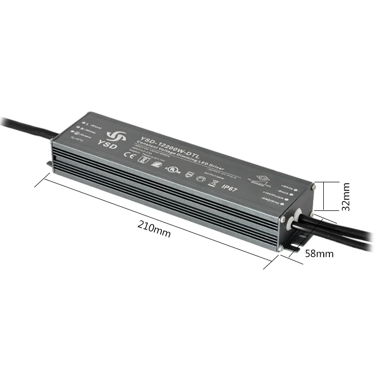 Yanshuo Led Power Supply Ip67 12v 200w Inventronics Led Dimmable Driver
