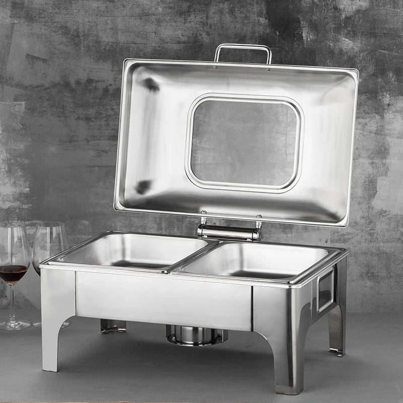 Wholesale Catering Restaurant Luxury Stainless Steel Chafing Dishes Food Warmer Set Buffet