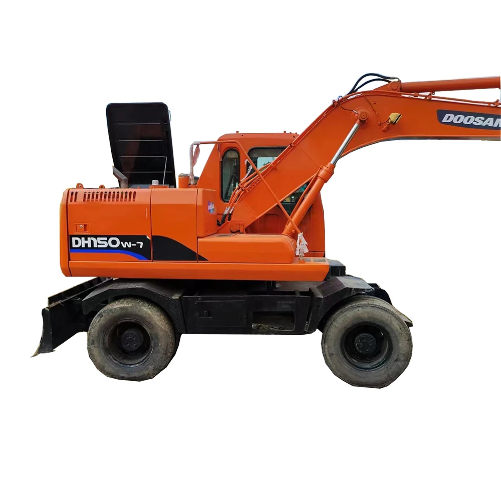 South Korea Famous Excavator Brand Used Excavator Digger Dh150w7/12