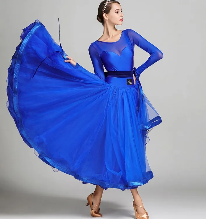 New Coming Elegent Long Evening Dresses High Quality Ballroom Dance Wear