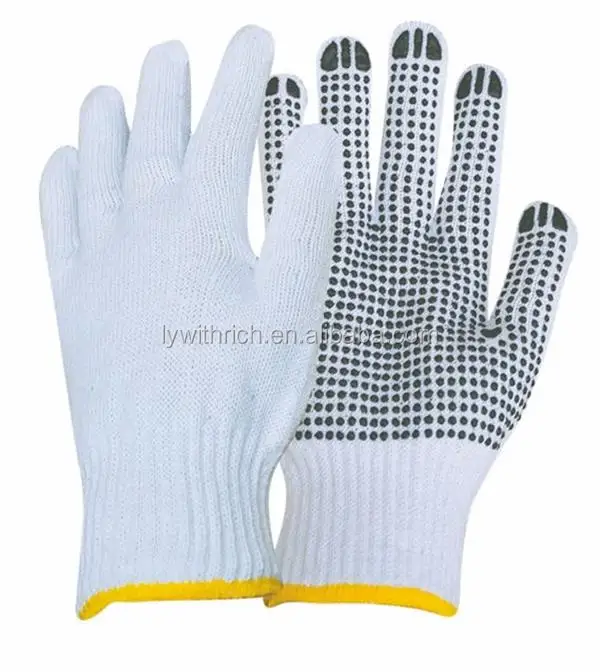 ☆送料・関税込☆PARTIMENTO★RIBBED KNIT LONG GLOVES★ Firm Grip Dotted Gloves Durable String Knit Nonslip Dots