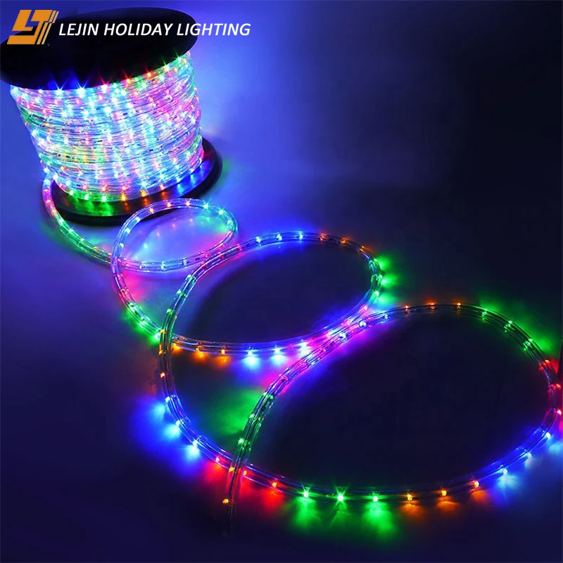 outdoor digital led rope light Christmas decoration flashing light with remote control