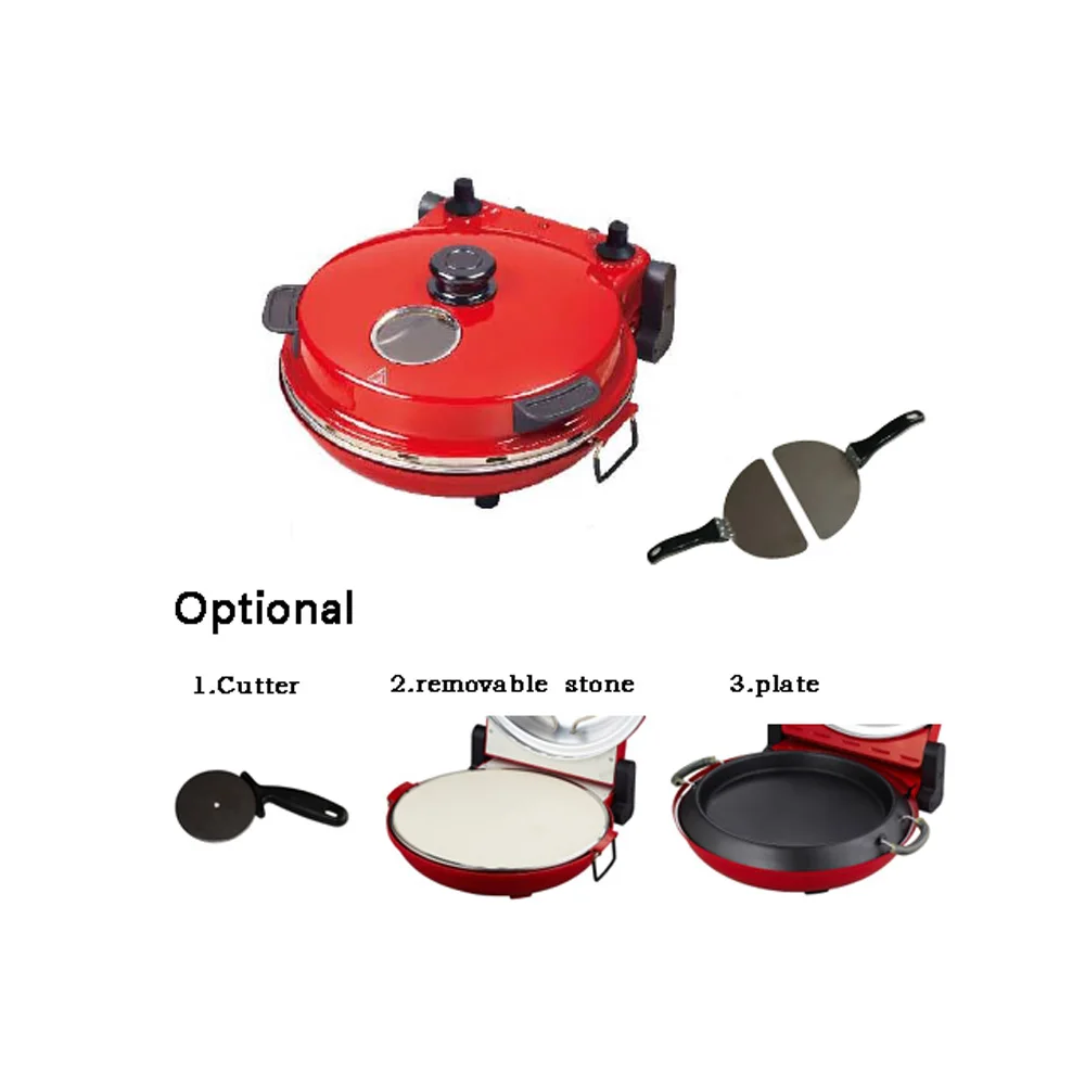 Electric Pizza Oven Non Stick Coating Cooking Pan Round Pizza Maker