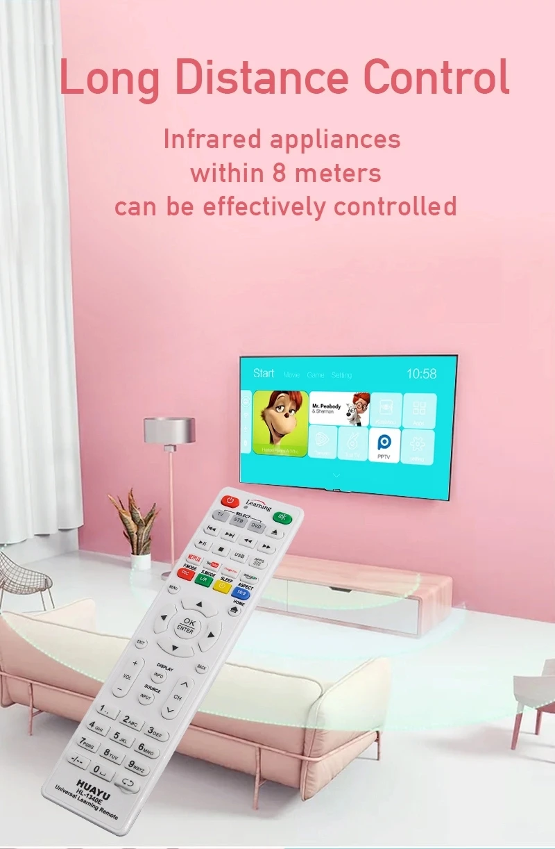 Smart Learning Remote Control Universal LCD LED Smart Learning Remote Control for Samsung, Sony, LG ...