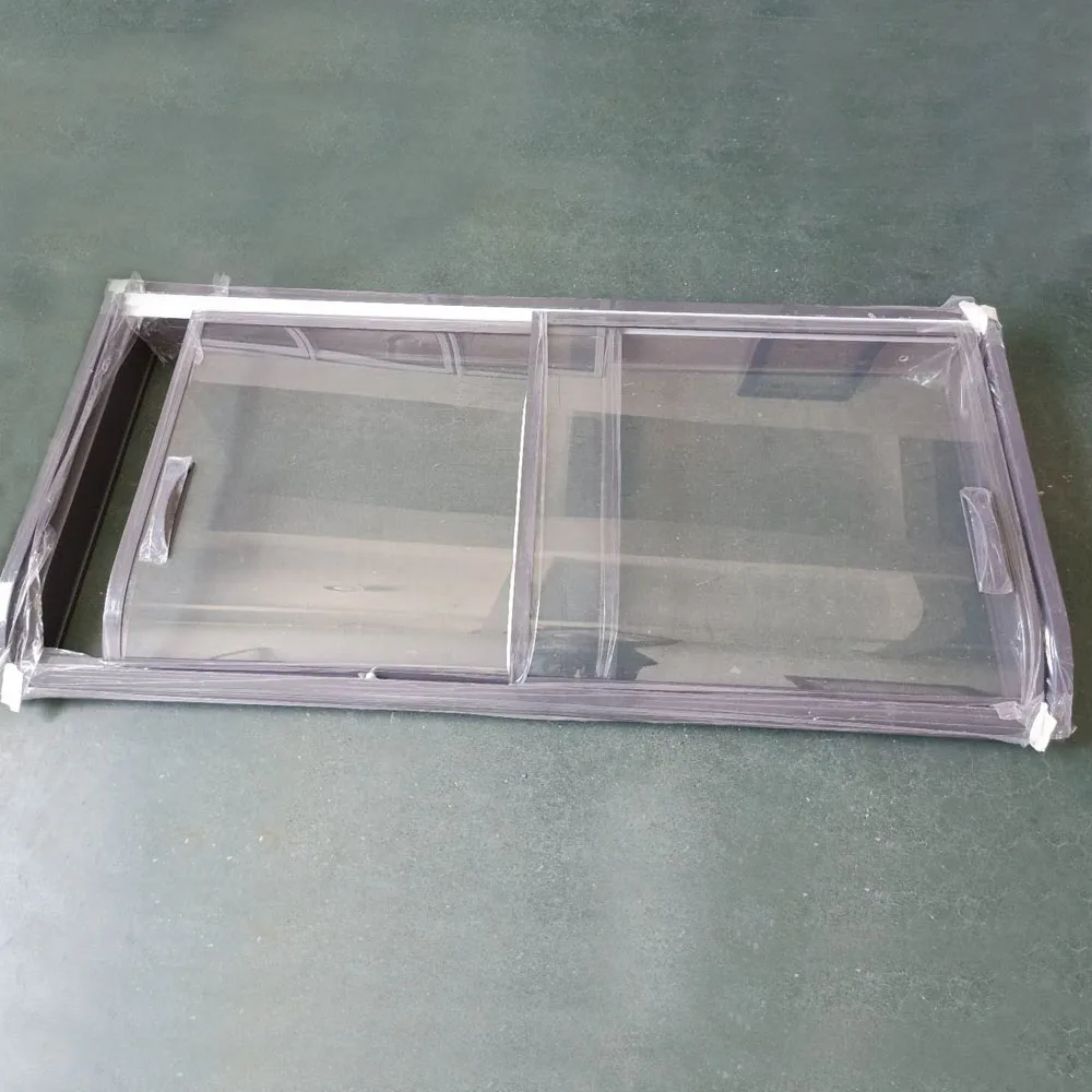 Commercial Refrigerators Spare Parts Horizontal Freezer Curved Glass