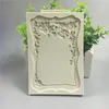 Vintage Silicone Photo Frame Vine Leaf Cake Fondant Mold Chocolate Cake Fringe Decor Mould Home Kitchen Baking Tools Bakeware