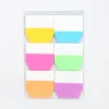 6 Pads Colorful Student Book Index Signature Tabs Office Sticky Notes Organizer Notebook PET Page Markers Writing Pad