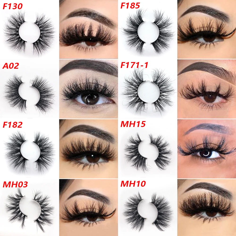 Free Sample Wholesale Custom Luxury 25mm False Silk Lashes Private ...