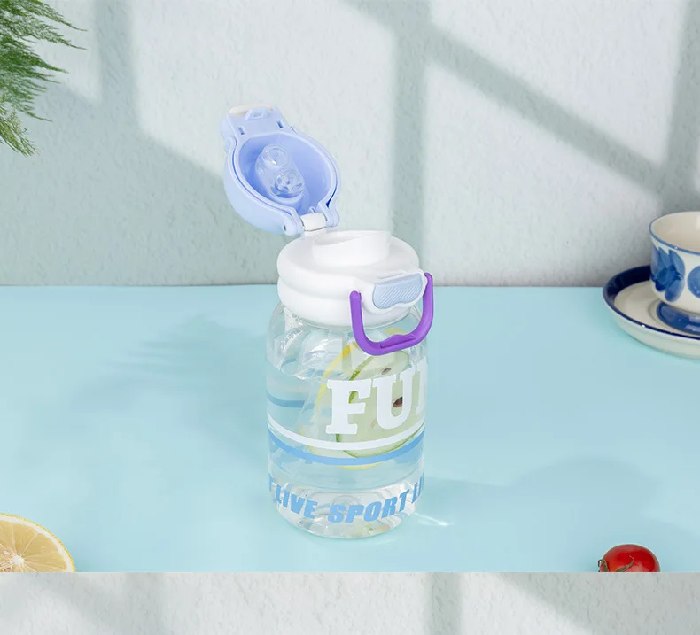 Unisex Tritan Sports Water Bottle Large Capacity Portable Gym Cup High Temperature Resistant for Camping Direct Drinking Method