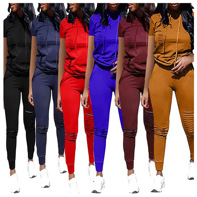 short sweatsuit set womens