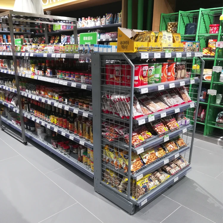 Double Sided Gondola Racking System Light Duty Shelving Retail Store